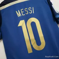 2014 Argentina World Cup Soccer Away Retro Jersey - view 6
