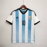 2014 Argentina World Cup Soccer Home Retro Jersey - view 1