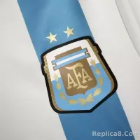 2014 Argentina World Cup Soccer Home Retro Jersey - view 3