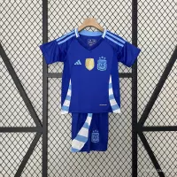 2024 Argentina Copa America Away Soccer Kids Kit Jersey+Shorts - view 1