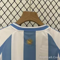 2023/24 Argentina Copa America Home Soccer Kids Kit Jersey+Shorts - view 4