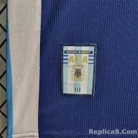 1998 Argentina World Cup Soccer Away Retro Jersey - view 4