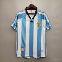 1998 Argentina World Cup Soccer Home Retro Jersey - view 1