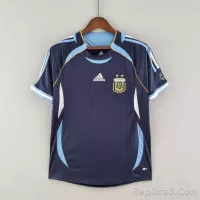2006 Argentina World Cup Soccer Away Retro Jersey - view 1
