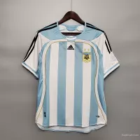 2006 Argentina World Cup Soccer Home Retro Jersey - view 1