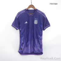 2022 Argentina World Cup Soccer Away Jersey Player Version - view 4