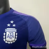 2022 Argentina World Cup Champion Edition 3 stars Away Jersey Player Version - view 4