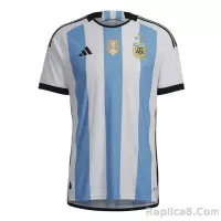 2022 Argentina World Cup Champion Edition 3 stars Home Jersey Player Version - view 1
