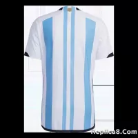 2022 Argentina World Cup Champion Edition 3 stars Home Jersey Player Version - view 3