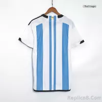 2022 Argentina World Cup Champion Edition 3 stars Home Jersey Player Version - view 4