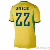 JOÃO PEDRO #22 Brazil Home Jersey World Cup 2026 - view 1