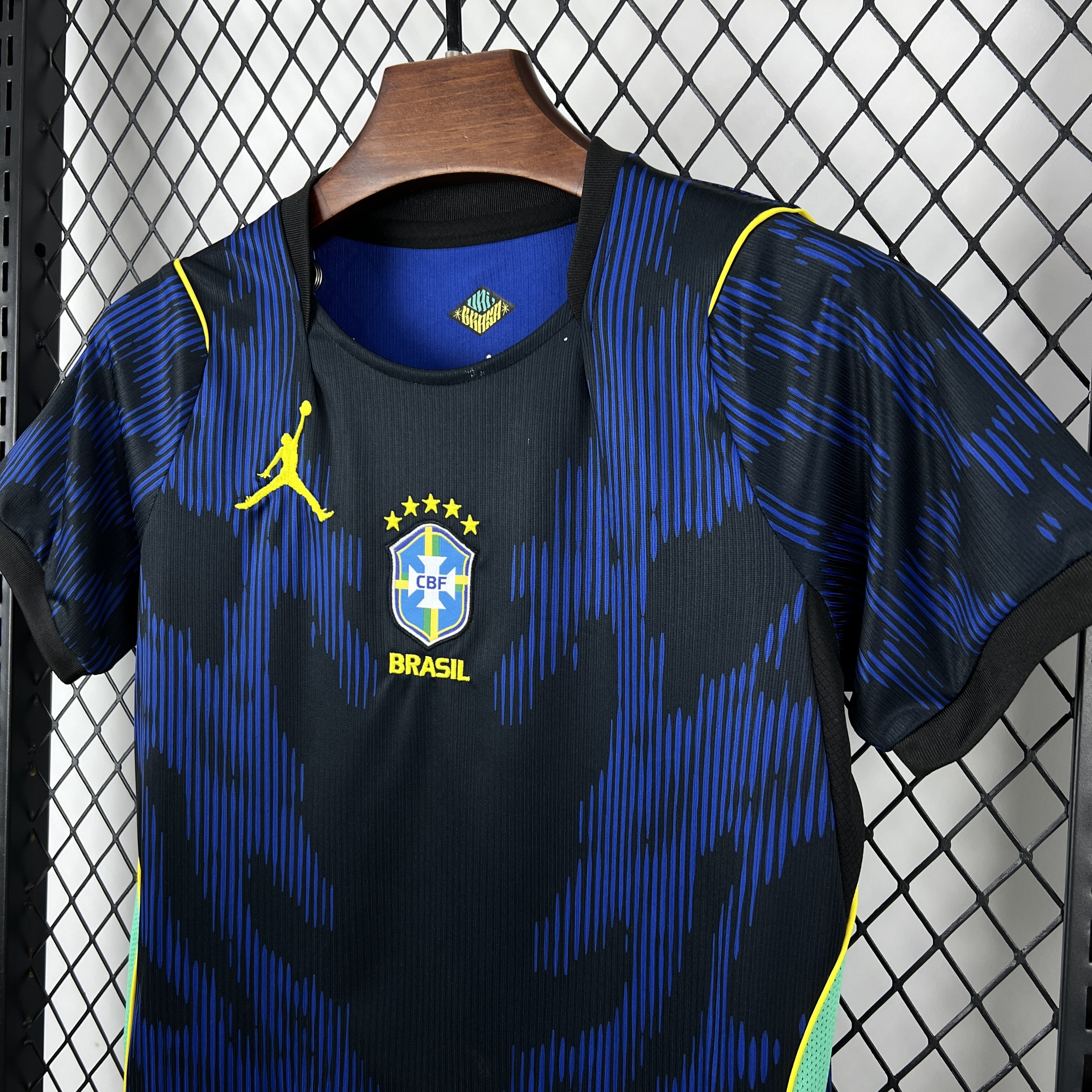 2026 Brazil Away World Cup Football Kids Kit Jersey+Shorts - gallery
