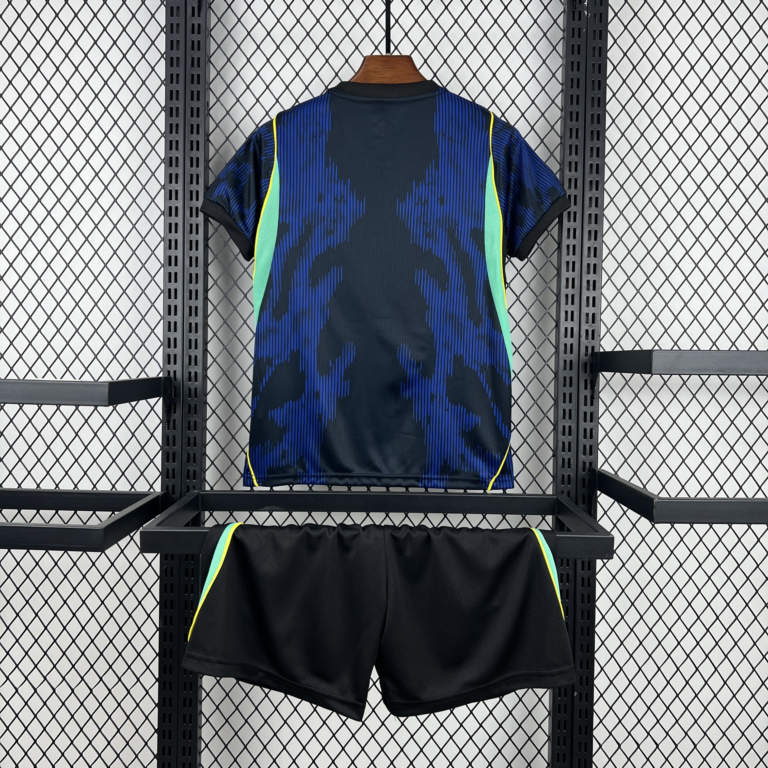 2026 Brazil Away World Cup Football Kids Kit Jersey+Shorts - gallery