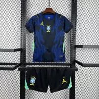 2026 Brazil Away World Cup Football Kids Kit Jersey+Shorts - view 1