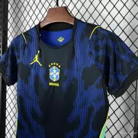 2026 Brazil Away World Cup Football Kids Kit Jersey+Shorts - view 3