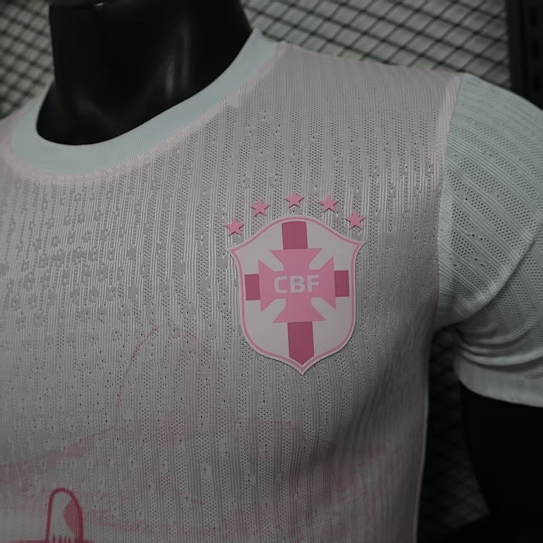 2025 Brazil Pink Special Edition Kit Player Version Soccer Jersey - gallery