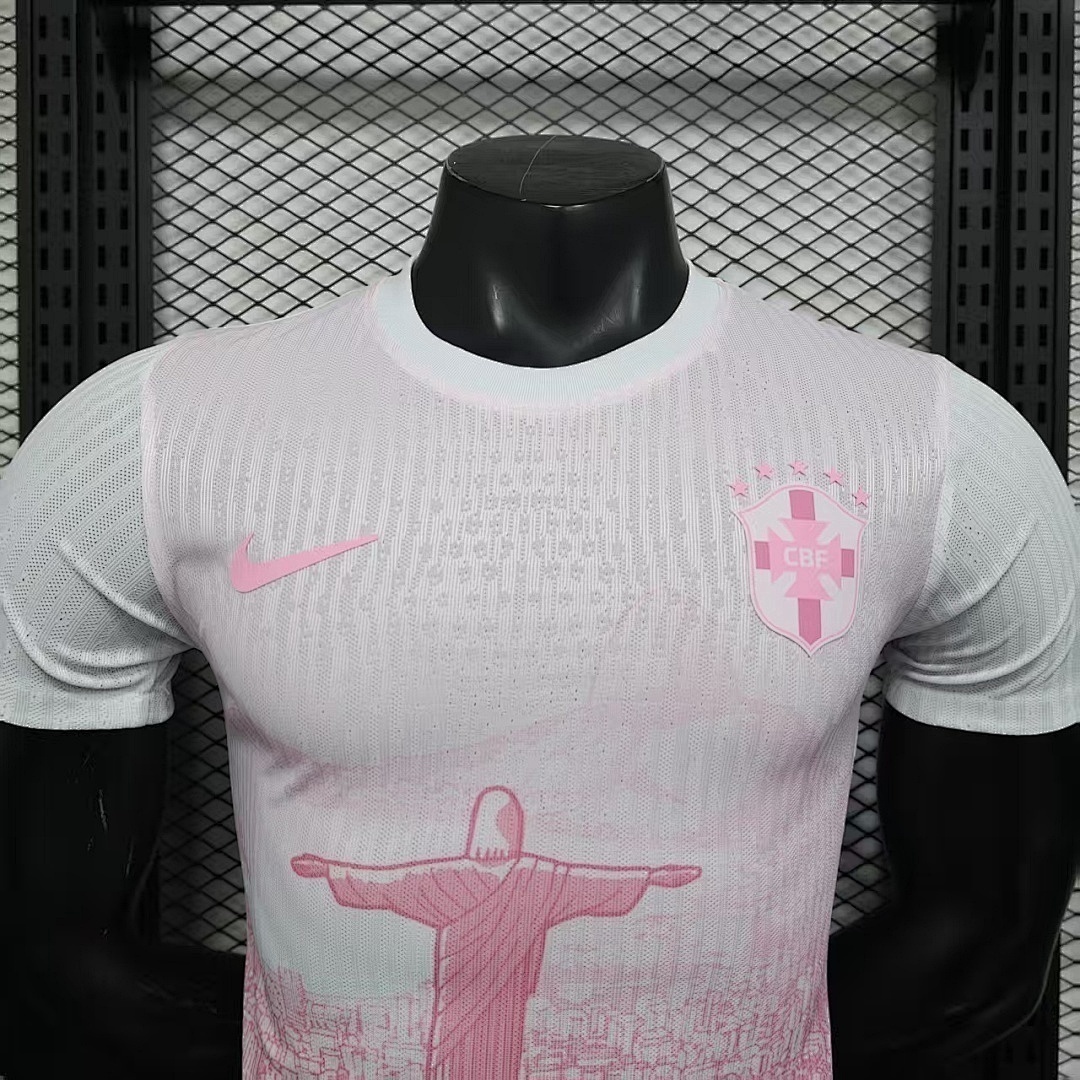 2025 Brazil Pink Special Edition Kit Player Version Soccer Jersey - gallery