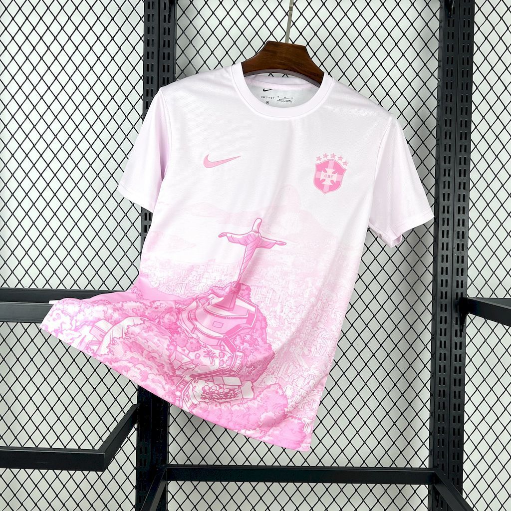 2025 Brazil Cristo Redemption Pink Special Edition T-Shirt - gallery