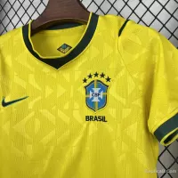 2026 Brazil Home World Cup Football Kids Kit Jersey+Shorts - view 4