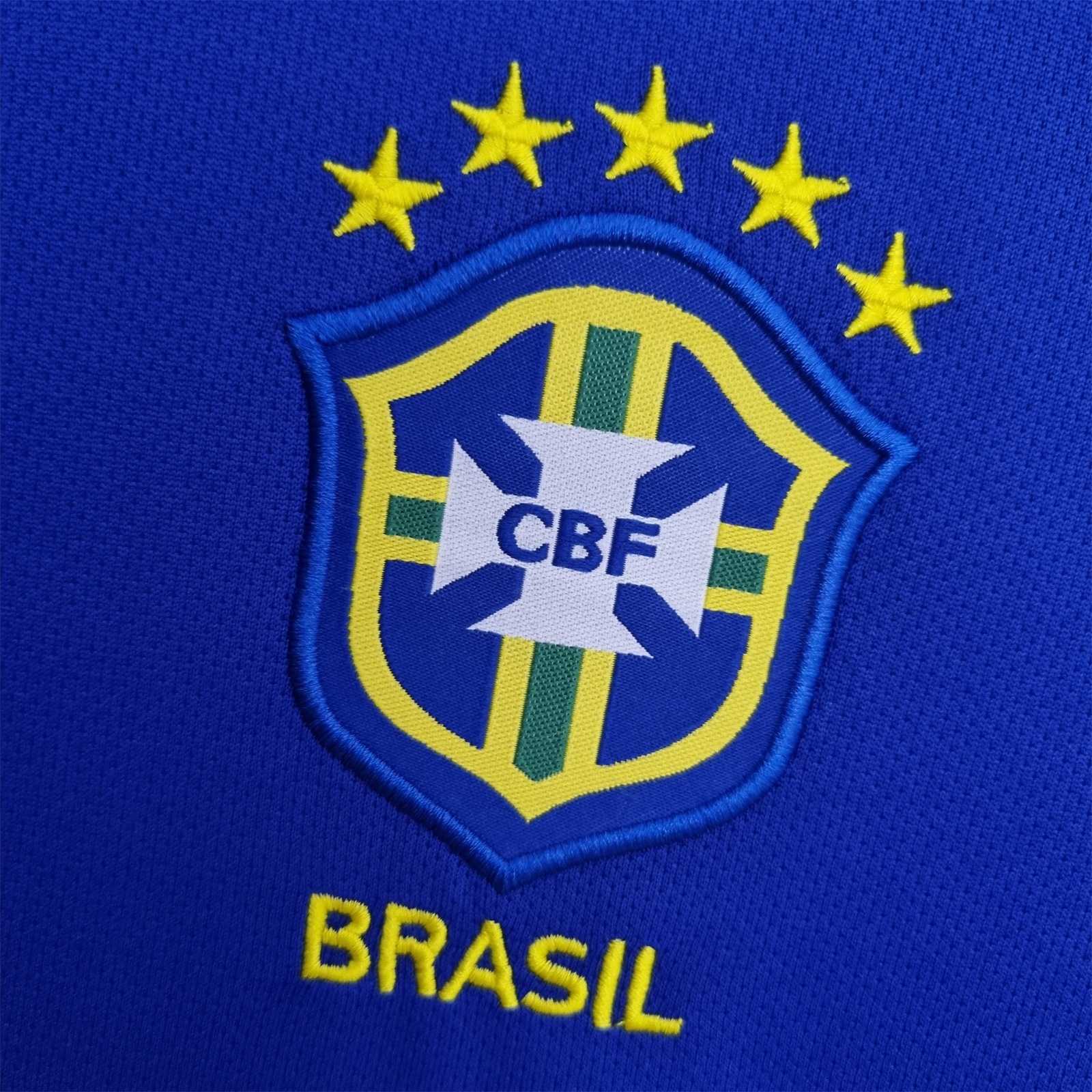 2004 Brazil World Cup Away Retro Soccer Jersey - gallery