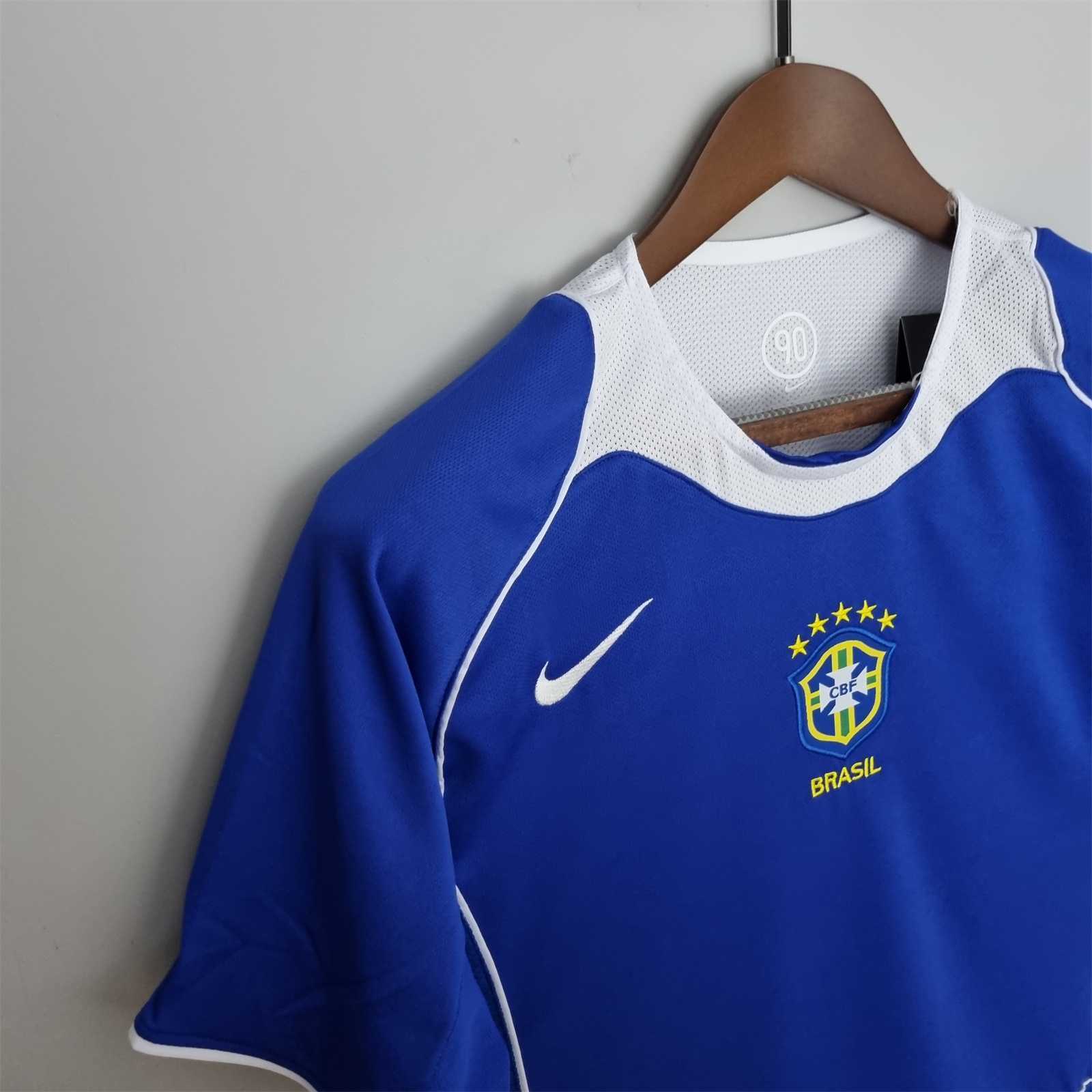 2004 Brazil World Cup Away Retro Soccer Jersey - gallery