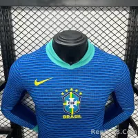 2024 Brazil Copa America Away Football Jersey Long Sleeve Player Version - view 3