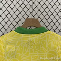 2024 Brazil Home Copa America Football Kids Kit Jersey+Shorts - view 8