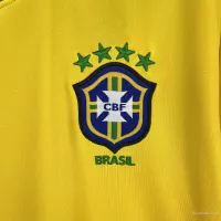 1998 Brazil World Cup Home Retro Jersey Long Sleeve - view 9