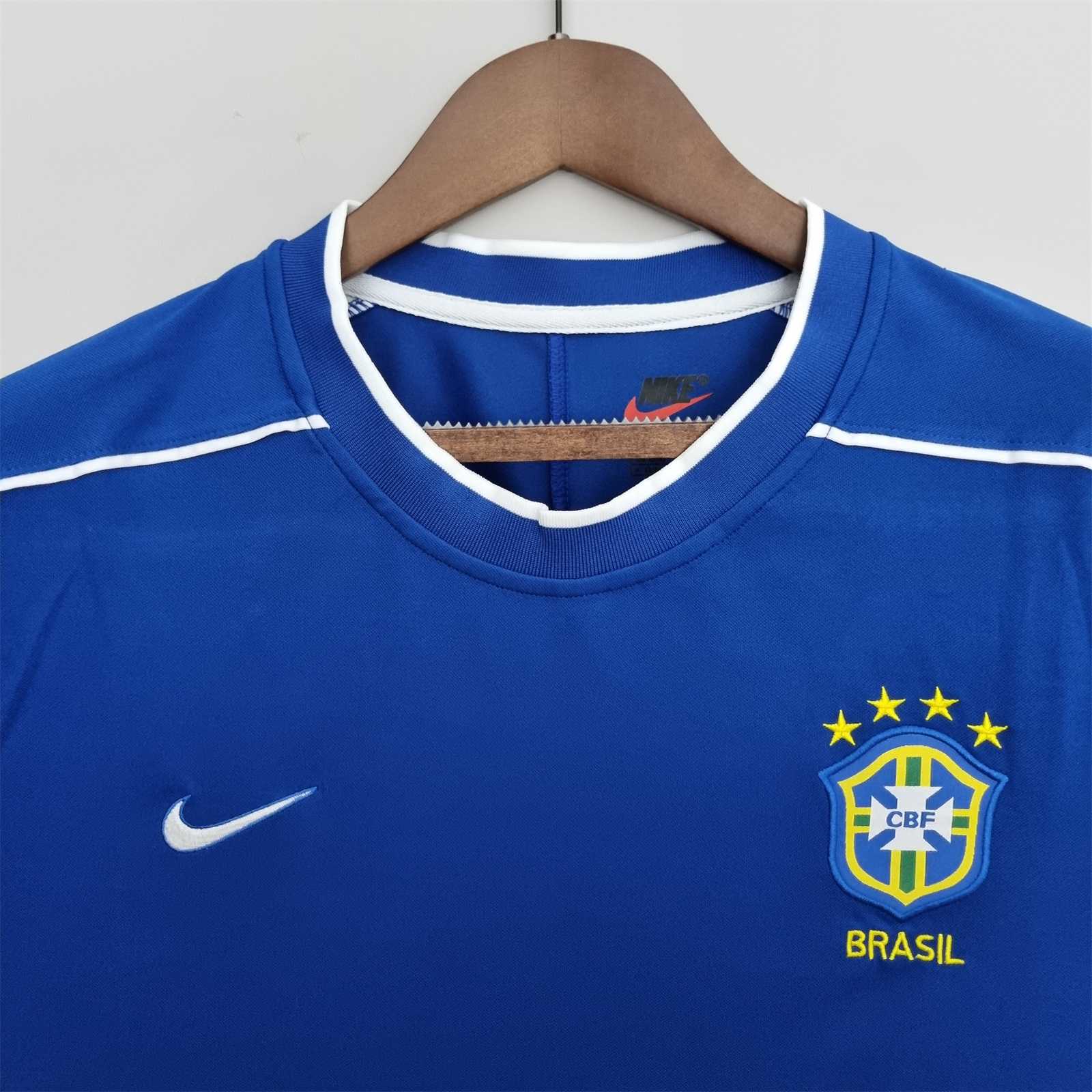 1998 Brazil World Cup Away Retro Jersey - gallery