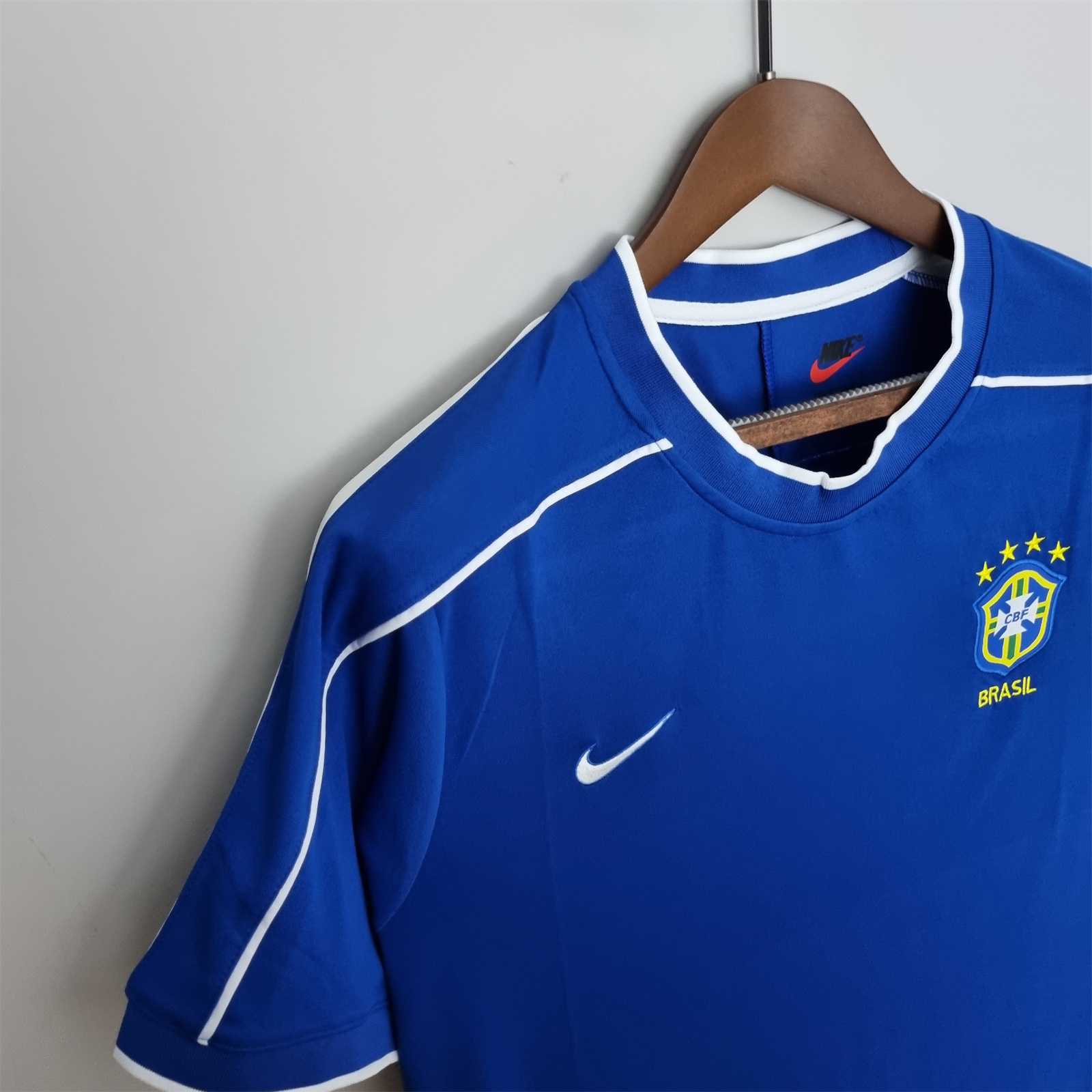 1998 Brazil World Cup Away Retro Jersey - gallery