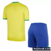 2022 Brazil World Cup Home Whole Kit Jersey+Shorts+Socks - view 6