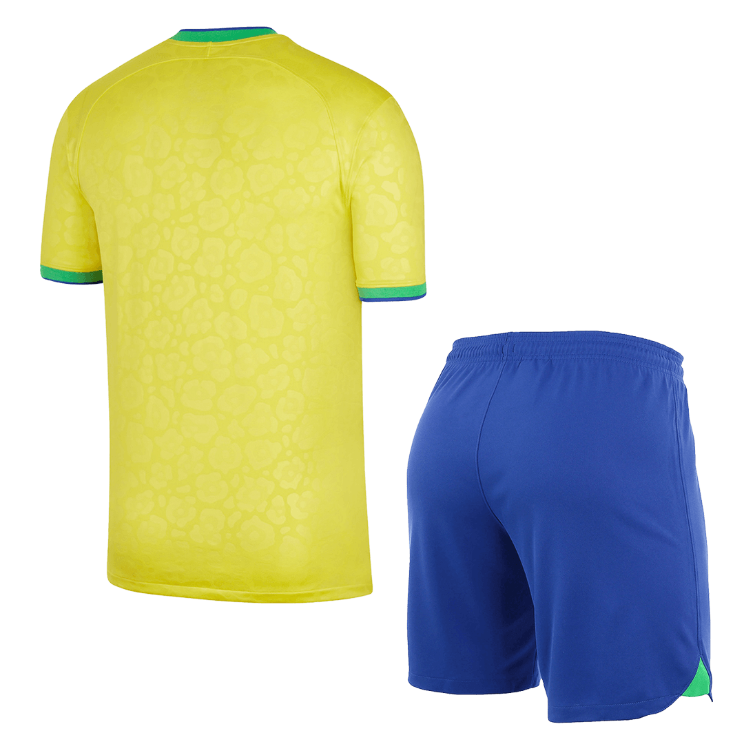 2022 Brazil World Cup Home Kit Jersey+Shorts - gallery