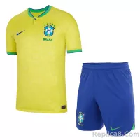 2022 Brazil World Cup Home Kit Jersey+Shorts - view 1