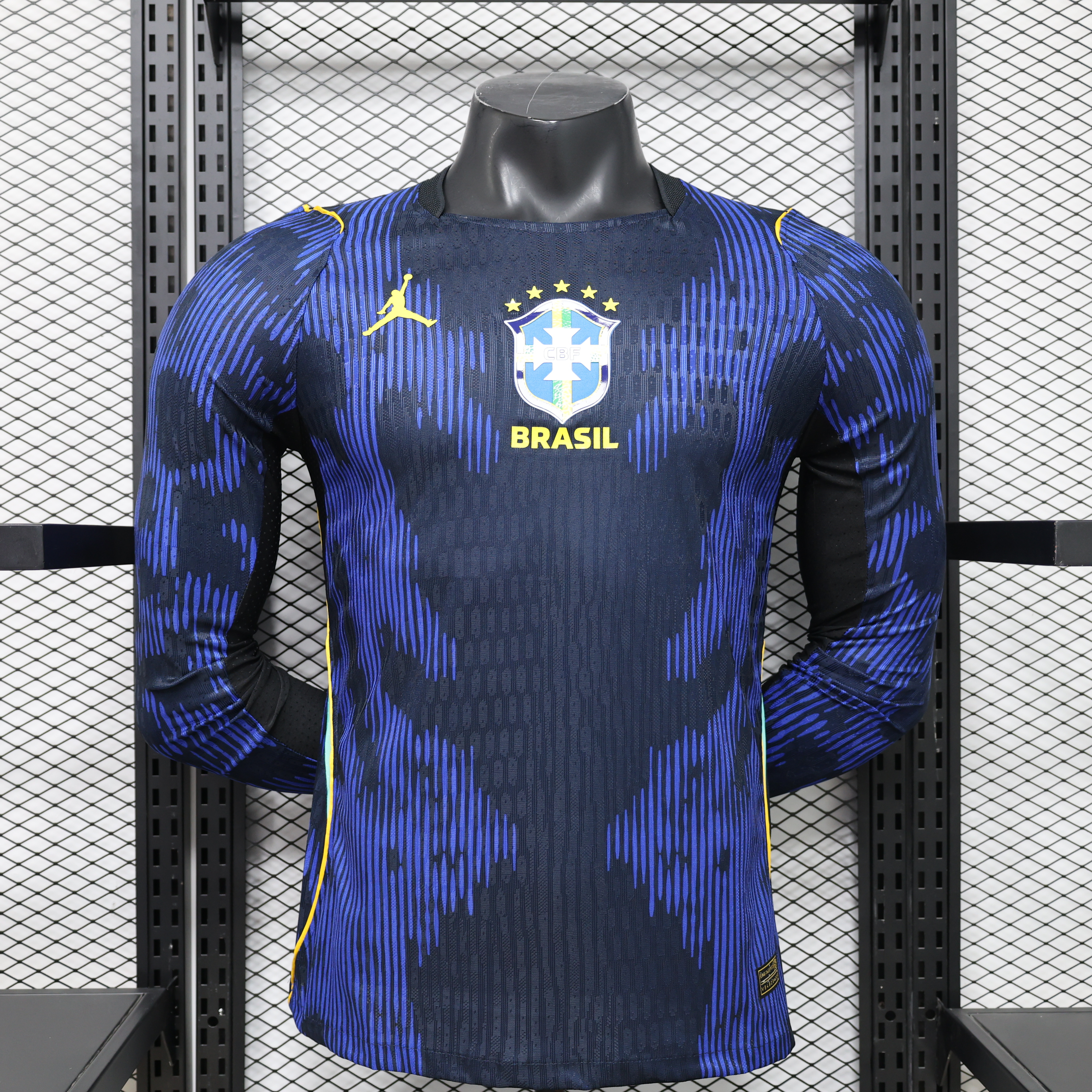 2026 Brazil Away World Cup Jersey Player Version Long Sleeve