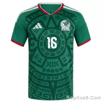 adidas Men's J. Quinones Mexico Authentic Home 2026 World Cup Jersey (Bold Green) - view 3