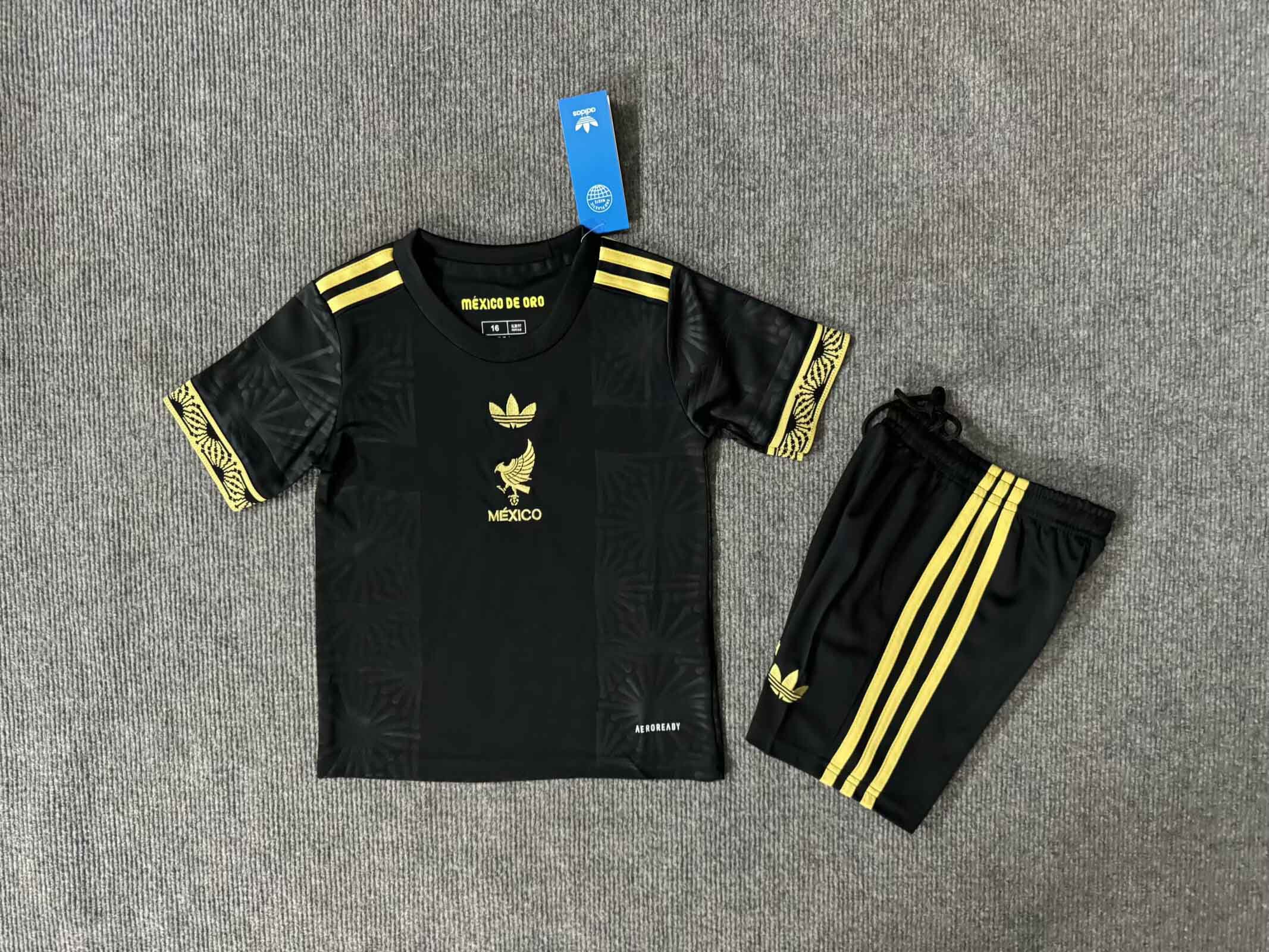 Mexico Third Kids Kit Jersey +Shorts Gold Cup 2025 - gallery