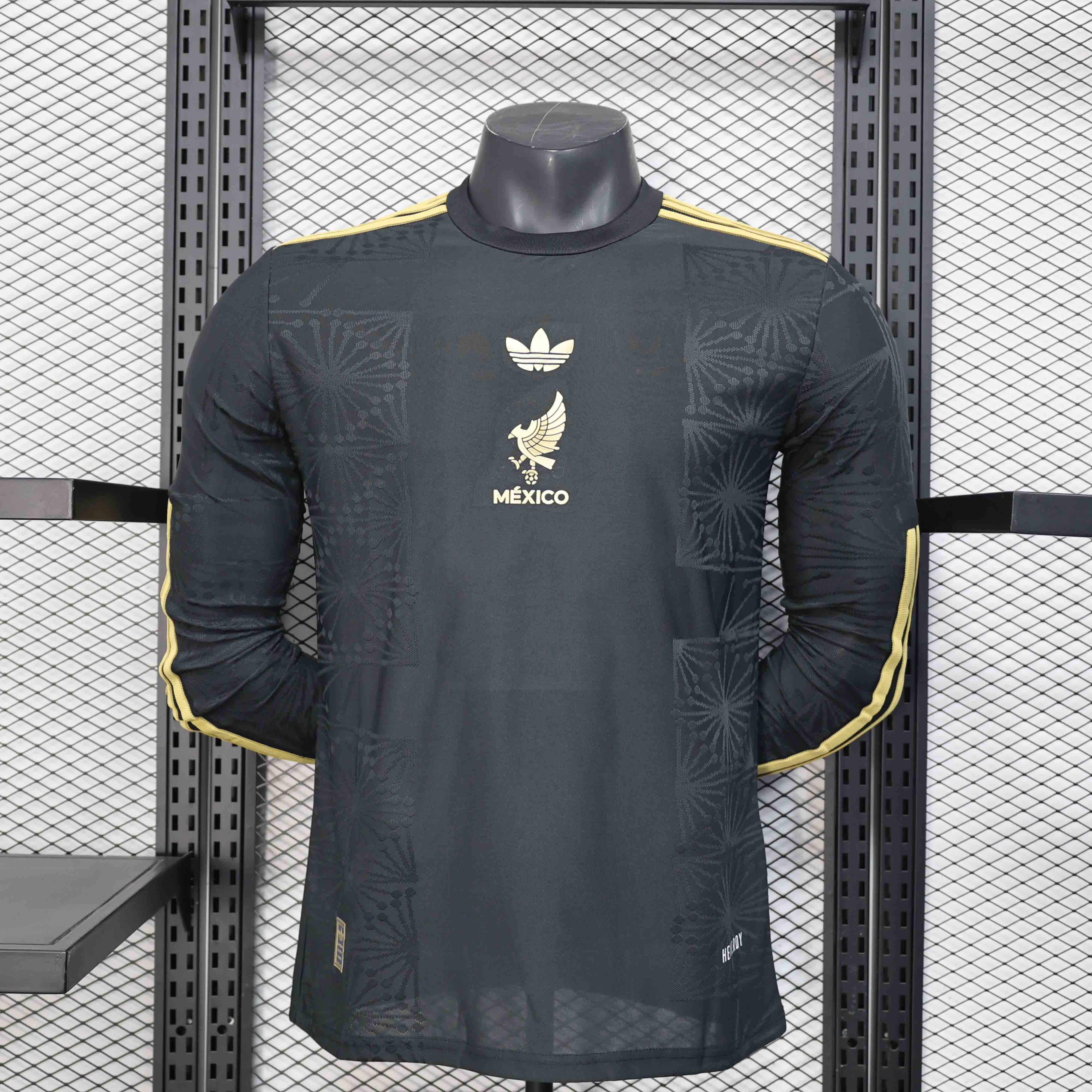 25-26 Mexico black Special Player Version Jersey Long Sleeve