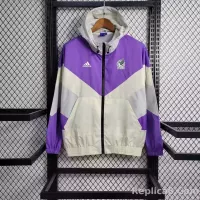 2023 Mexico Windbreaker Purple Soccer Jersey 1:1 Thai Quality - view 1