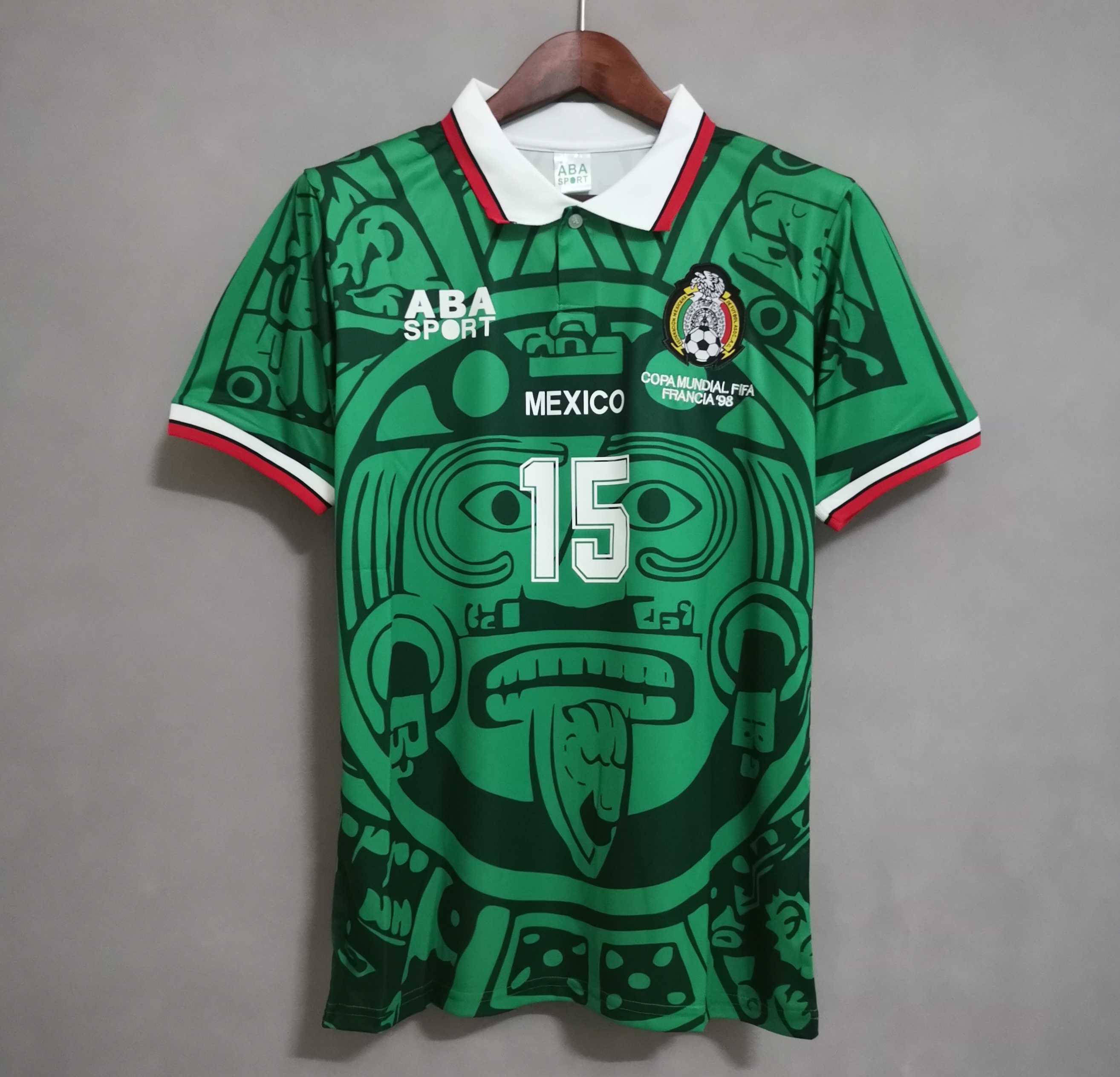 1998 Mexico World Cup Home Retro Jersey - gallery