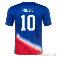 Pulisic #10  USMNT Copa America Away Soccer Jersey 2024 - view 1