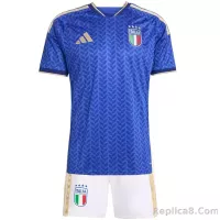 2026 Italy World Cup Home Soccer Kids Kit Jersey+Shorts - view 1