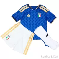 2026 Italy World Cup Home Soccer Kids Full Kit Jersey+Shorts+Socks - view 1