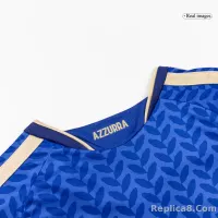 2026 Italy World Cup Home Soccer Kids Full Kit Jersey+Shorts+Socks - view 4