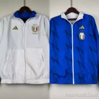 2023-2024 Italy Reversible Windbreaker （White-Blue）Soccer Jersey 1:1 Thai Quality - view 1