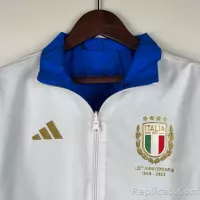 2023-2024 Italy Reversible Windbreaker （White-Blue）Soccer Jersey 1:1 Thai Quality - view 5