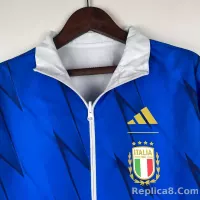 2023-2024 Italy Reversible Windbreaker （White-Blue）Soccer Jersey 1:1 Thai Quality - view 6