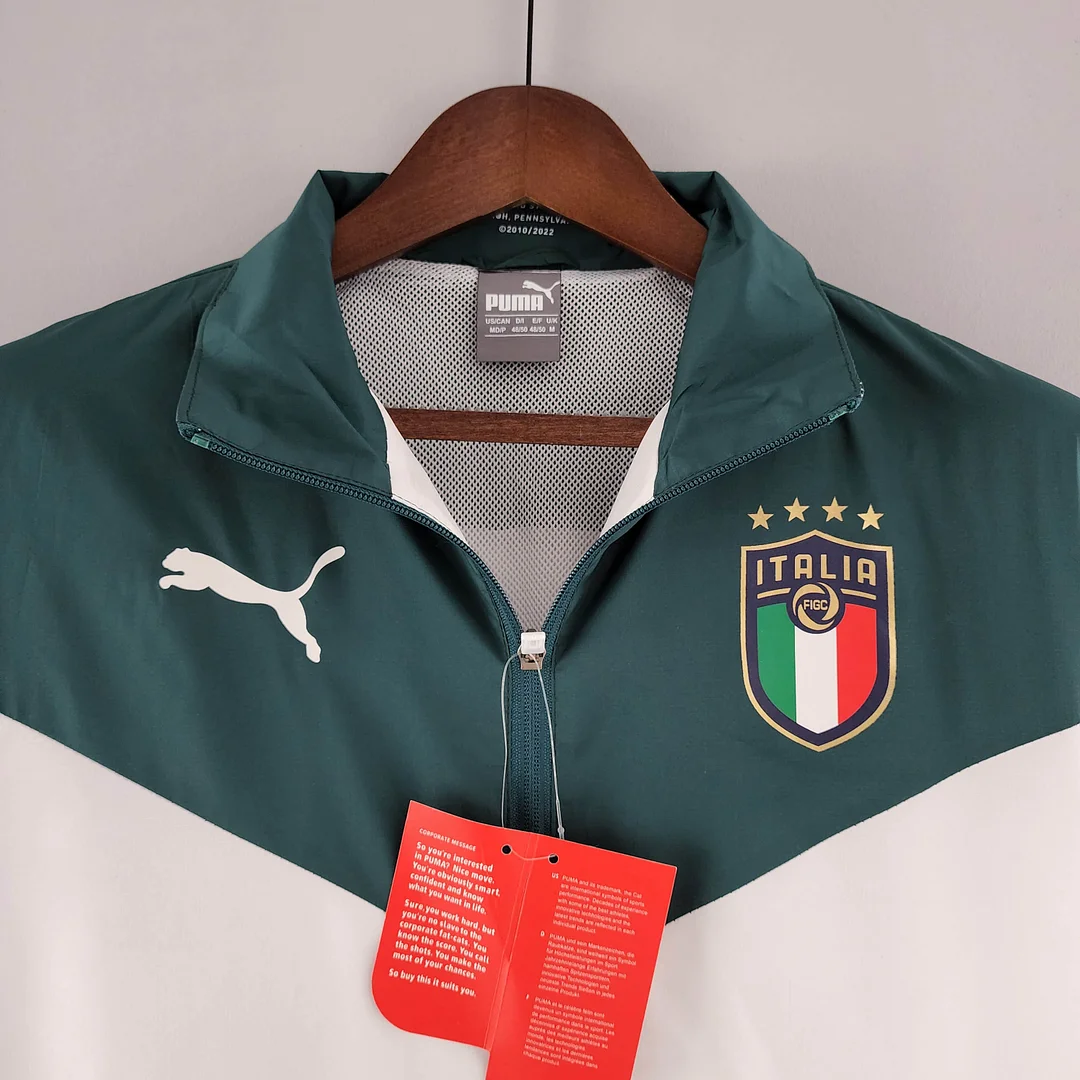 2022 Italy Windbreaker White-Green - gallery