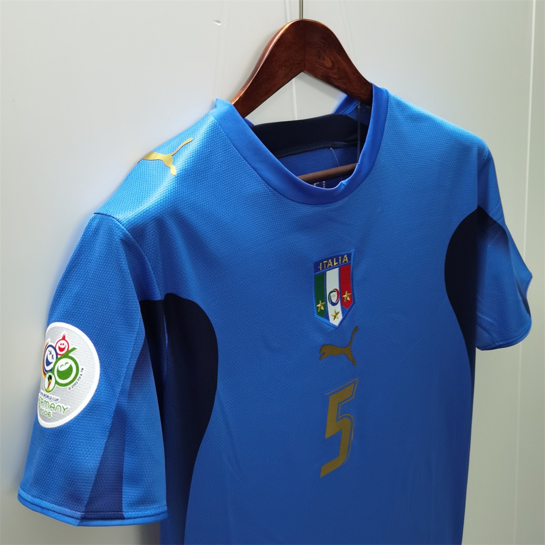 2006 Italy Home World Cup Retro Jersey - gallery