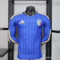 2025-26 Italy World Cup Home Jersey Player Version Long Sleeve - view 1
