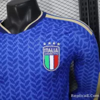 2025-26 Italy World Cup Home Jersey Player Version Long Sleeve - view 6